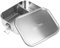 Tatonka Edelstahl Brotdose Lunch Box 2 1000 ml Lock - Brotbox mit Unterteilung und Bügelverschluss - unzerbrechlich, schadstofffrei, spülmaschinenfest, plastikfrei und BPA-frei - 1l