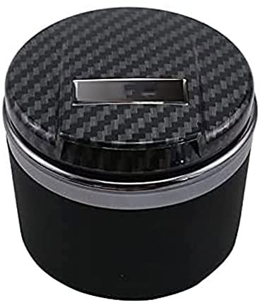 Car Ashtray for Land Rover Range Rover/Range Rover Evoque, Portable Ash Tray Travel Cigarette Holder Auto Cigar Ashtray Smokeless Cylinder with Lid and Led Light Flame Retardant Accessories