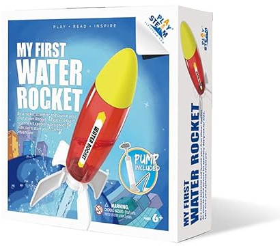 PLAYSTEM Lanciatore di Razzi ad Acqua per Bambini (15,2 m) - Giocattoli Scientifici STEM Fai da Te - Regalo di Natale per Ragazzi e Ragazze