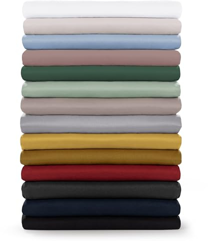 Blumtal® Basic Betttuch 180x275 cm - Bettlaken ohne Gummi - Oeko-TEX zertifiziertes Betttuch ohne Gummi - Leintuch aus gebürstetem Microfaser-Gewebe - Bettlaken ohne Gummizug 180x275cm in Gelb