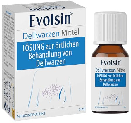 Evolsin® Dellwarzen Mittel I Für Erwachsene & Kinder ab 2 Jahren I Sanfte & Effektive Dellwarzen Behandlung