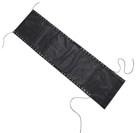 LOEFLIFA Tessuto Sostitutivo Traspirante Per Sedia Reclinabile Da Giardino Copertura Per Lettini Da Spiaggia Nero e Portatile Per Campeggio e Pesca