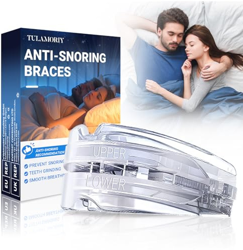 Bite Antirussamento Notturno, Anti Bruxismo Protezione Denti Notturno, Ridurre il Russamento e Dormire Meglio in Modo, Per Uomo, Donna, Trasparente