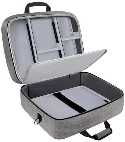 Huayeex Maletín De Transporte para Mezcladora De Audio - Bolsa Organizadora De Cables DJ con Almacenaje Ajustable,Almacenamiento para Accesorios de Sonido con Protección para Cables, Equipos de