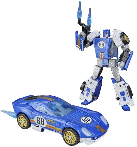 Transformers Collaborative Hot Wheels® x El Segundo Coupe, Deluxe Class 5-Inch Robot Action Figure Converts to Racecar, Ages 8+