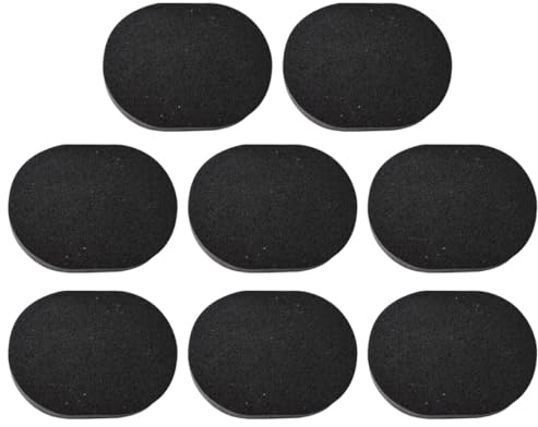 Didiseaon Esponjas Faciales de Carbón Activado para Limpieza y Desmaquillar Paquete de 8 Unidades Reutilizables Negras Tamaño Medio Ideales para Cuidado Facial Diario