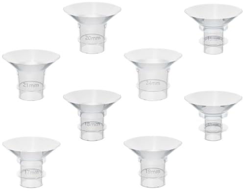 ARTSEWPLY Insert de Bride en Silicone pour Tire-Lait Électrique et Portable Kit 8 Pièces Adaptateurs de Téterelle Souples et Sécurisés pour Allaitement Accessoires d'Alimentation Bébé
