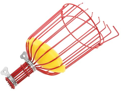MOTHNUR Recolector de Frutas Manual Acero Inoxidable Esponja Protectora, Herramienta Hortícola para Recoger Melocotones y Madroños sin Dañar Árboles, Uso en Jardín y Huerto