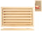 Home 8003512678646 Tagliere in Legno Tagliapane, con Graticola, Beige, 39x23x3 cm