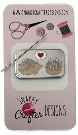 Hedgehog Pincushion Love Enamel Needle Minder