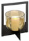 Lambert - Windlicht - Luciano - Metall, Glas - Farbe: schwarz/grau - (ØxH) 25 x 32 cm
