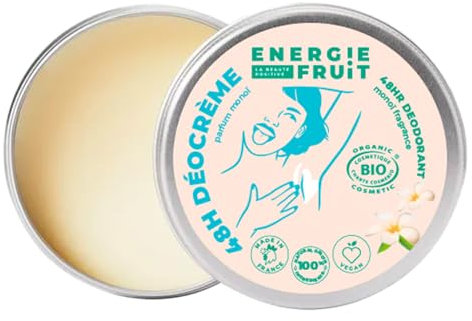 ENERGIE FRUIT | Deodorante crema |Profumo Monoï | BIO certificato da ECOCERT