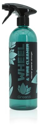 GreenX Wheel & Tire Cleaner 750ml Felgenreiniger und Reifenreiniger auf Basis nachwachsender Rohstoffe, lösemittelfrei