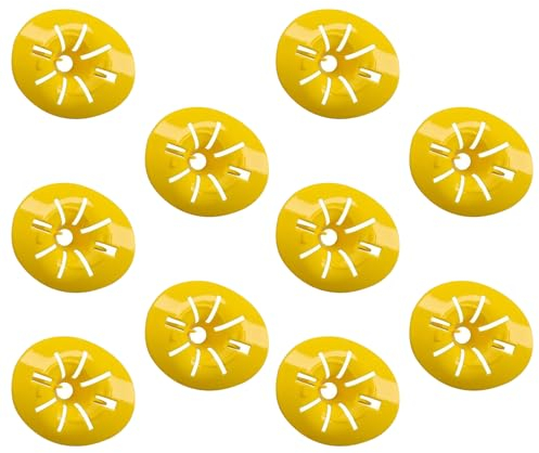 VIDSTW 10 Stück Wespennest Attrappe, Wespenfalle Kann Selbst Gemacht Werden, Bienenfalle Blumendesign, für Einsatz im Außenbereich Oder Gut Belüfteten Bereichen (Gelb)