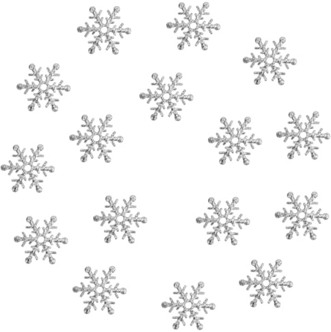 BAZEITFLOW 600 Piezas Confeti de de Plateados Decoración Festiva para Fiestas de Navidad Ambientación Creativa y Adornos para Mesas
