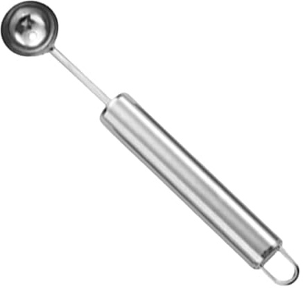 Scavino per Frutta e Verdura, strumento da cucina multifunzione in acciaio inossidabile, Scavino da Cucina, strumento per insalata fai-da-te, Metallo, Argento