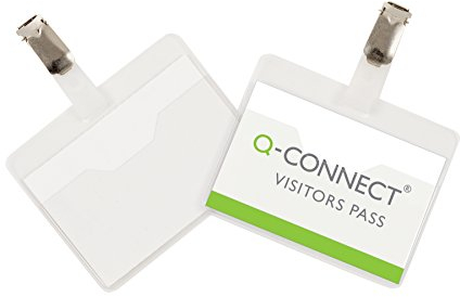 Q-Connect KF01560 Besucher-Namensschild 60 x 90 mm 25 Stück