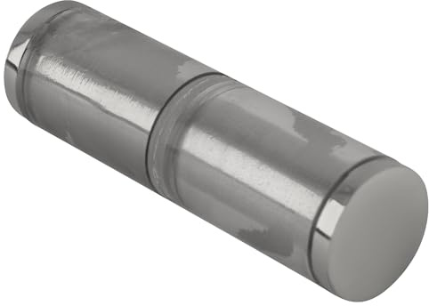 CRL Cylinder Style Polished Chrome Finish Back-to-Back Shower Door Knob with Plastic Sleeve