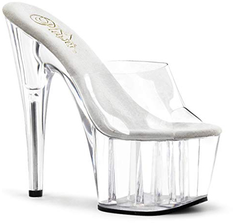 Pleaser Sandalo da Donna Flashdance-701, Trasparente, 38 EU