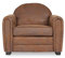 INTENSE DECO Fauteuil Club Vintage William, Microfibre
