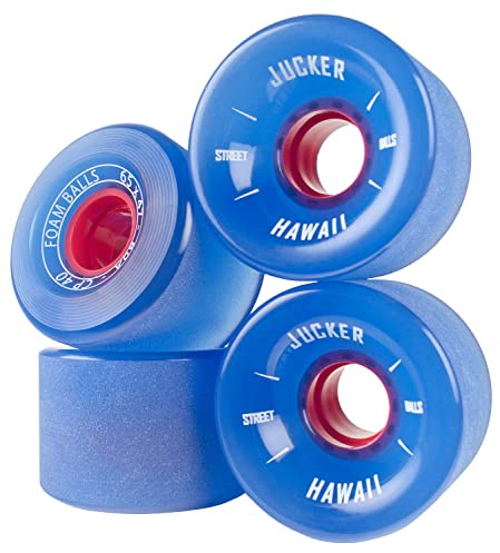 JUCKER HAWAII Ruote per longboard streetballs – Foam Balls Blue