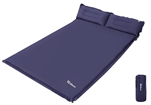 Ubon Materassino Campeggio Doppio Portatile e Leggero Blu Scuro 190*130*3.6