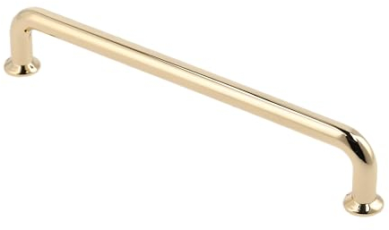 GTV - Maniglia per mobili NORD | Maniglia per mobili | Lunghezza 14,6 cm | Distanza tra i fori 12,8 cm | ZnAl |Oro lucido