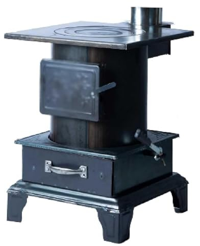 BYERZ Stufe a Legna, Stufa a Legna per la casa, Stufa a Legna per Tenda, Stufa a Legna efficiente ed Ecologica, Stufa a Pellet, per Riscaldamento, Cucina e Ambiente, Risparmia energia