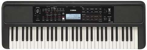 Yamaha 61 Touch Sensitive Keys Portable Keyboard for Beginners with Music Rest, Power Adapter PSR-E383