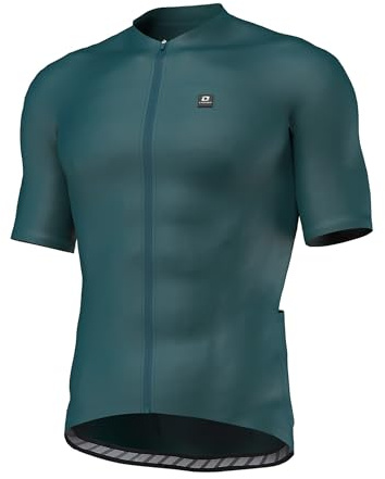 LAMEDA Maillot Ciclismo Mangas Cortas Hombre Jersey MTB Verano Camiseta para Ciclista Verano Ropa para Deportes al Aire Libre Verde-XL