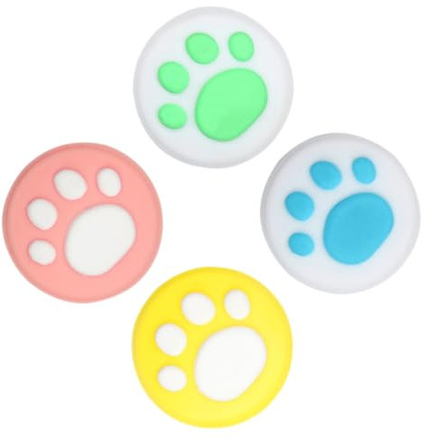 Housoutil Impugnature Per Silicone Design Di Gatto Cappucci Per Joystick e Impugnatura Copertura Per Joystick Compatibile Switch Per Evitare Scivolamento e Migliorare Precisione