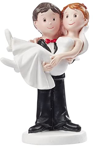 Hochzeitspaar Deko Brautpaar Tortendeko Bräutigam Braut 9,5 cm Hochzeit