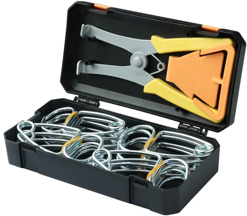 Feiyang Miter Spring Pliers and 16 Miter Clamps use for Wood Trim,Moldings,Picture Frames,Woodworking