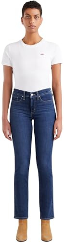 Levi's Femme 314 Shaping Straight Jeans, Dark Indigo - Worn In, 28W / 30L