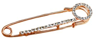 Broches De Bisuteria Broche Antideslumbrante De Aleación De Diamantes De Imitación Broche De Una Pieza Para Suéter Decoración De Ropa Exterior Broche Para Cárdigan Oro Rosa