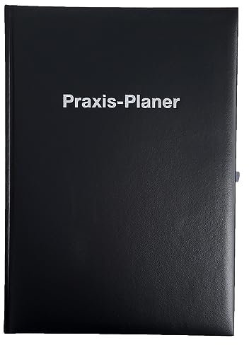 ADINA Praxisplaner A4 1 Tag auf 1 Seite (2025 schwarz)