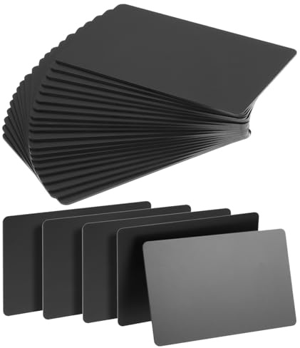 Oruola 25 biglietti da visita in metallo, carte NFC per tutti gli smartphone e i dispositivi abilitati NFC, carte RFID, cartes di plastica per business, ufficio, negozio, fondazione aziendale, negozio