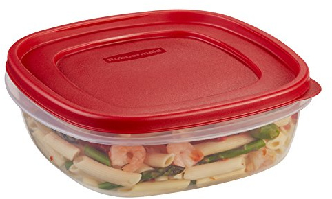 Rubbermaid 9C SQ Food Container, Red, 1