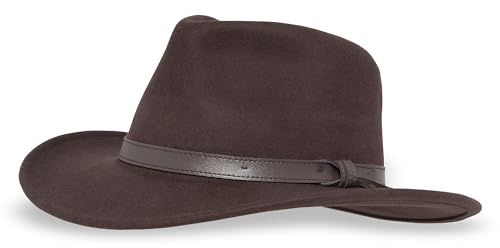 Sunday Afternoons Montana Wool Felt Western Hat UPF 50+, Walnut, L
