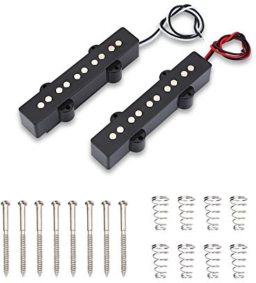 2 uds 5 cuerdas conjunto de pastilla de puente abierto accesorio de instrumento de música para Jazz Bass JB accesorio de bajo eléctrico pastilla de guitarra eléctrica