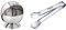 APS Zuckerkugel, Zuckerdose mit Rolldeckel, Edelstahl Zuckergefäß mit Deckel, 14 x 14 cm, Höhe 14 cm & Westmark Zuckerzange, Mit Zacken, Länge 12,5 cm, Rostfreier Edelstahl, 62652270
