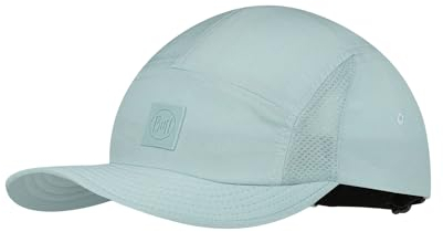 BUFF®| Kappe 5 Panel Go Männlich Weiblich Erwachsene Flexibel, UPF50, Verstellbar, Nachhaltig, Leicht, Laufen, Recycelte Materialien, Komfortabel, S/M, Bleu Clair