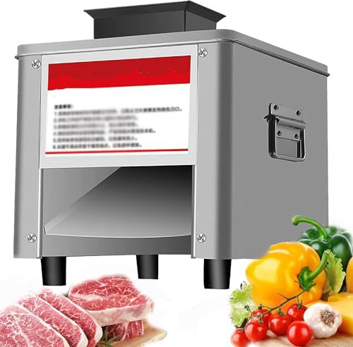 Máquina de sierra de hueso Cortadora de carne inalámbrica con sierra para huesos, cortadora de alimentos eléctrica para fiambres, 850 W, 200 kg/h, máquina cortadora de carne de espesor ajust