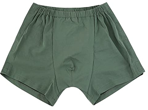 Biancheria intima da uomo slip post intervento a strappo mutande completamente aperte adesive su entrambi i lati facili da indossare e togliere, 3XL