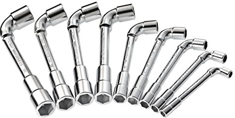 Jeu de 9 clés à pipe débouchées FACOM - 75.J9PB