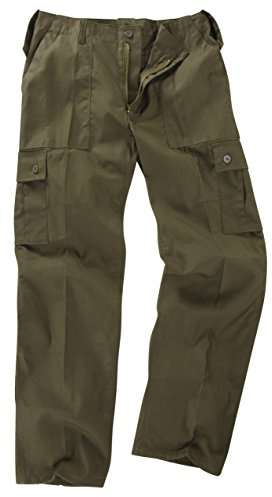 6 Pocket Basic Combat Cargo Trousers - Olive (32)