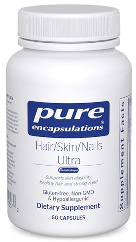 Pure Encapsulations Hair/Skin/Nails Ultra Advanced Beauty Supplement - Biotin & Collagen Supplement for Healthy Hair, Strong Nails & Youthful Skin Support* - 60 Capsules