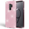 NALIA Handyhülle kompatibel mit Samsung Galaxy S9 Plus, Glitzer Ultra-Slim Silikon-Case Back-Cover Schutz, Glitter Sparkle Handy-Tasche Bumper, Dünnes Bling Strass Phone Etui, Farbe:Pink