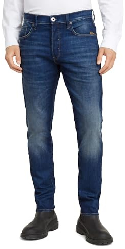 G-STAR Jeans 3301 Slim para Hombre, Azul (worker blue faded 51001-A088-A888), 33W / 30L