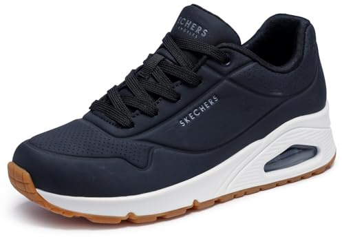 Skechers Uno- Stand on Air, Zapatillas de Gimnasia Mujer, Black Durabuck, 35.5 EU Ancho